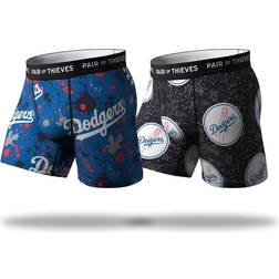 Pair of Thieves Men Royal/Black Los Angeles Dodgers Super Fit 2-Pack Boxer Briefs Set