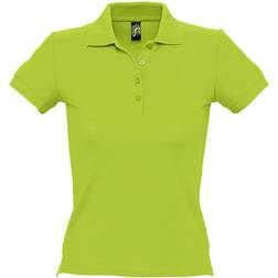 Sol's Women's People Pique Short Sleeve Cotton Polo Shirt - Apple Green