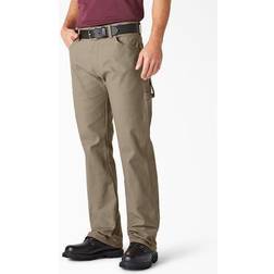 Dickies Men's Relaxed Fit Straight-Leg Duck Carpenter Jean, Desert Sand, 38W x 34L