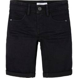 Name It Sofus Slim Fit Long Denim Shorts - Black Denim (13150022)