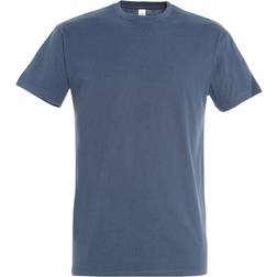 Sols Imperial Heavyweight Short Sleeve T-shirt - Denim