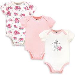 Hudson Baby Paris Bodysuits 3-pack - Pink