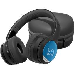 Strategic Printing Detroit Lions Stripe Design Wireless Bluetooth Headphones With Case