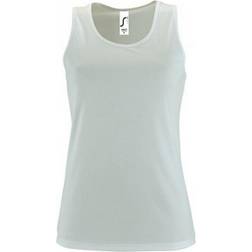 Sol's Women's Sporty Performance Sleeveless Tank Top - White