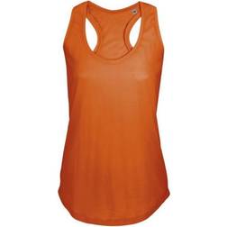 Sols Women's Moka Plain Sleeveless Tank Top - Burnt Orange