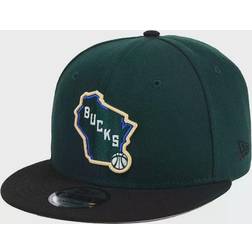 New Era Milwaukee Bucks Basic 2 Tone 9FIFTY Snapback Cap Sr