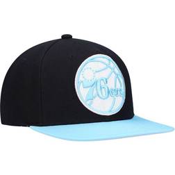 Mitchell & Ness Philadelphia 76ers Pastel Snapback Hat Men - Black/Light Blue