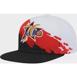 Mitchell & Ness Philadelphia 76ers Hardwood Classics Paintbrush Snapback Cap Sr