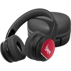 Strategic Printing Nebraska Huskers Team Stripe Design Wireless Bluetooth Headphones With Case