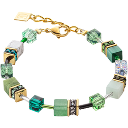 Coeur de Lion Geocube Iconic Precious Bracelet - Gold/Multicolour