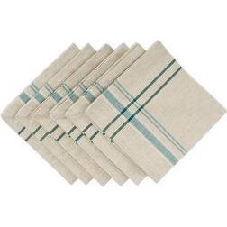 Zingz & Thingz French Striped Cloth Napkin Blue, Beige (50.8x50.8cm)