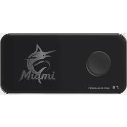 Fan Brander Miami Marlins Glass Wireless Charge Pad