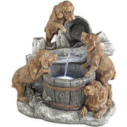 Design Toscano Puppy Pail Pour Garden Fountain