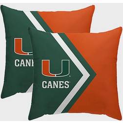 NCAA University of Miami Side Arrow Complete Decoration Pillows Multicolour (40.64x40.64cm)
