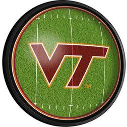 The Fan-Brand Virginia Tech Hokies Football Round Slimline Illuminated Wall Sign