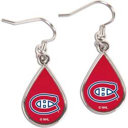 WinCraft Montreal Canadiens Tear Drop Dangle Earrings