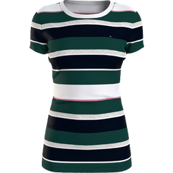 Tommy Hilfiger Essential Favorite Stripe Crewneck T-shirt - Botanical Garden Multi