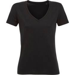 Sols Motion V Neck T-shirt - Deep Black