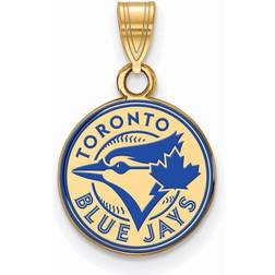 LogoArt Toronto Blue Jays Gold-Plated Enamel Pendant W