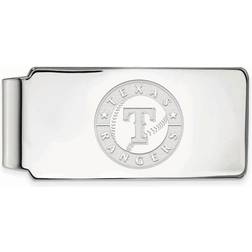 LogoArt Texas Rangers Sterling Silver Money Clip