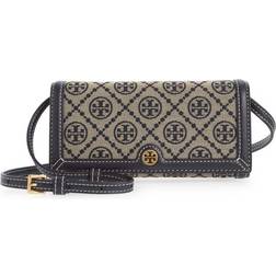 Tory Burch T Monogram Jacquard Wallet Crossbody - Tory Navy