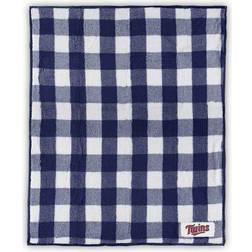 Logo Brands Minnesota Twins Buffalo Check Frosty Fleece Blanket