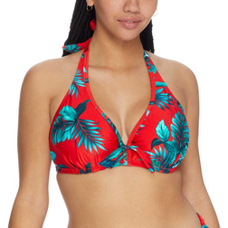 Pour Moi Paradiso Ultramarine Halter Bikini Top - Red