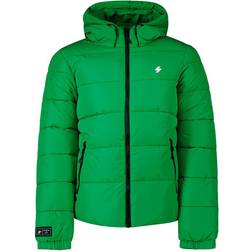 Superdry Sports Puffer Hooded Jacket M - Oregon Green