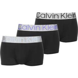 Calvin Klein Low Rise Trunk Steel Micro 3-pack - Black