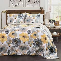 Lush Decor Leah Quilts Yellow (233.68x223.52cm)