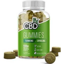 CBDFx Gummies Turmeric Spirulina 1500mg 60 Gummies