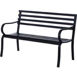 OutSunny Outdoor Garden Bench, Steel Garden Bench