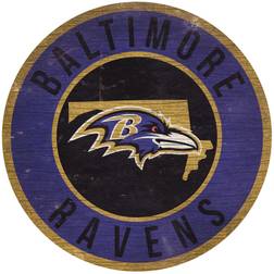 Fan Creations Baltimore Ravens State Circle Sign Board