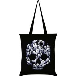 Grindstore Skull Tote Bag (One Size) (Black/White)