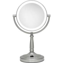 Zadro 1X/5X Led Vanity Mirror In Satin Nickel Satin Nickel