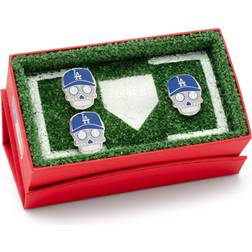 Cufflinks Los Angeles Dodgers Sugar Skull & Lapel Pin Gift Set