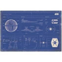 Star Wars Imperial Fleet Blueprint Poster 91.5x61cm