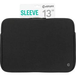 eSTUFF sleeve for 13" pc/macbook black es695100 eet01