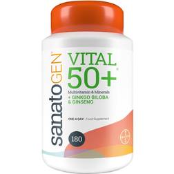 Bayer Santogen Vital 50 Multivitamins, Ginkgo Biloba & Ginseng Tablets