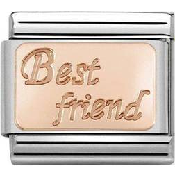 Nomination Composable Classic Link Best Friend Charm - Silver/Rose Gold