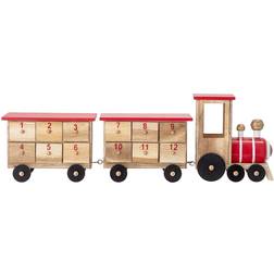 Bloomingville Paulownia Advent Calendar Train