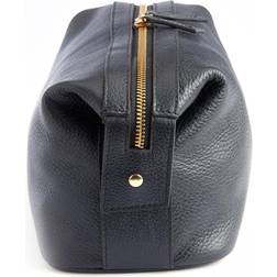 Royce New York Pebbled Leather Toiletry Bag