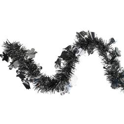 Northlight Seasonal Ghosts Halloween Tinsel Garland Black