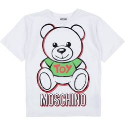 Moschino Kid-Teen Maxi Branded Graphic T-Shirt Cloud