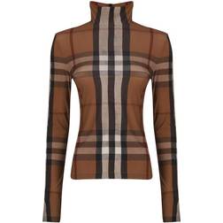 Burberry Vintage Check Turtleneck Top