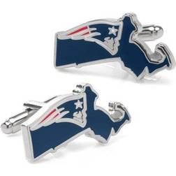 New England Patriots Team State Shaped Cufflinks