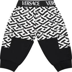 Versace Pantaloni Sportivi Shorts & Bermuda -Black and White