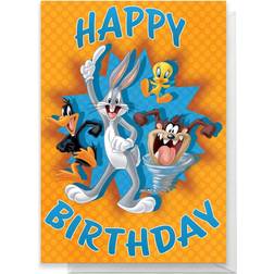 Looney Tunes Group Happy Birthday Greetings Card Standard Card