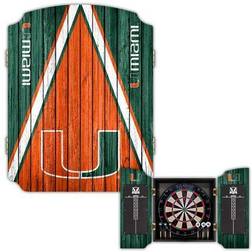 NCAA Miami Hurricanes Dartboard Cabinet