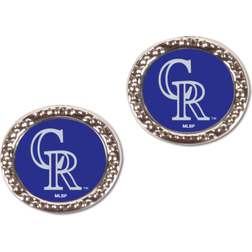 WinCraft Women's Colorado Rockies Round Post Earrings